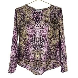 XS Jennifer Lopez SnakeSkin Print Tunic Blouse JLO